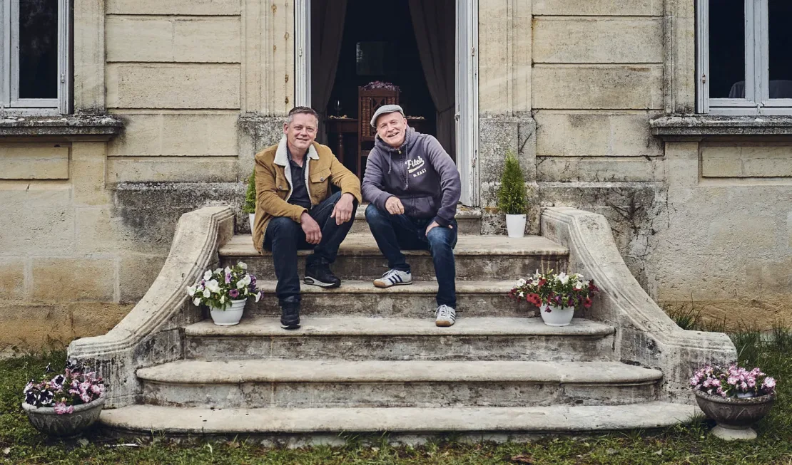 Besitzer Reto Erdin (r.) mit Gutsverwalter Franck Favereaux.