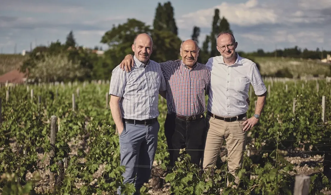 Pirmin, Max und Roger «En Primeur» im Bordeaux.