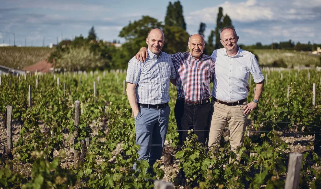 Pirmin, Max und Roger «En Primeur» im Bordeaux.