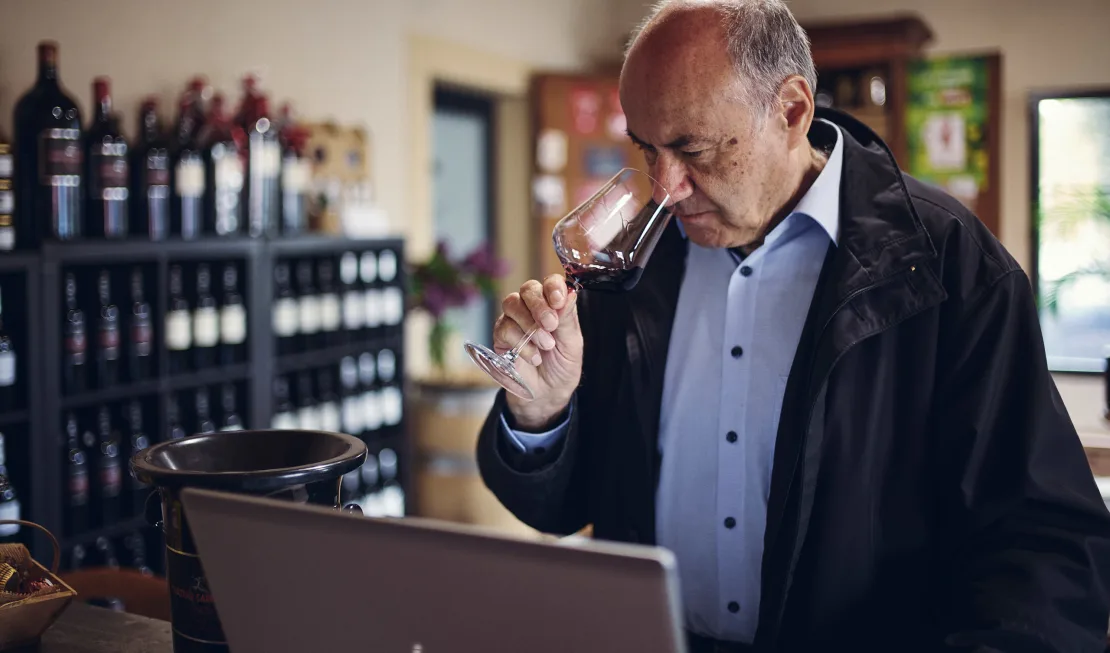 Max Gerstl an den Primeurs Verkostungen